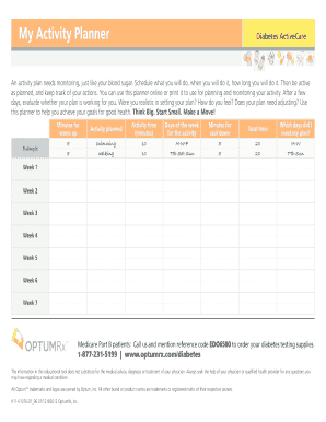 Diabetes Activity Planner