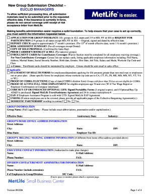 Group Insurance Application Form