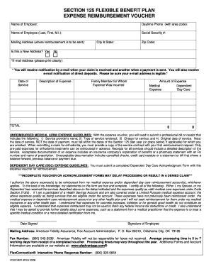 Section 125 Flexible Benefit Plan Expense Reimbursement Voucher