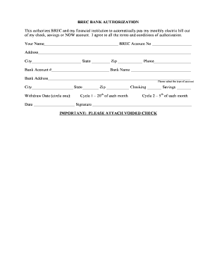 Automatic Bill Payment Plan Authorization