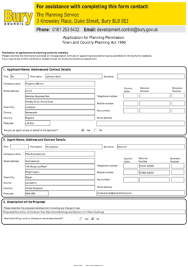 UK Planning Permission Application