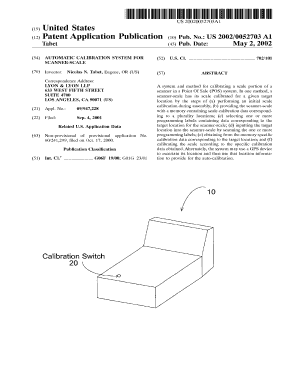 Fillable Online Automatic calibration system for scanner-scale Fax