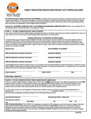 FERPA Release Form