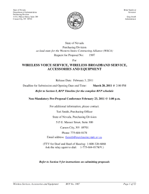 Wireless Services RFP No. 1907