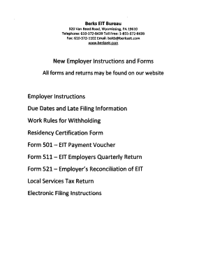 Pennsylvania Residency Certification Form