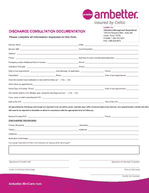 Discharge Consultation Documentation