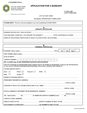 Bursary Application Form