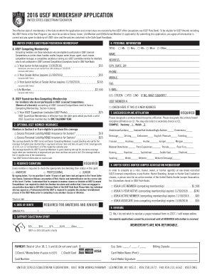 USEF Membership Application