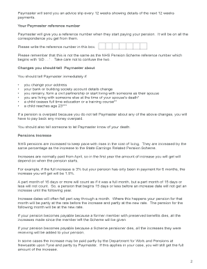 NHS Pension Claim Form G60