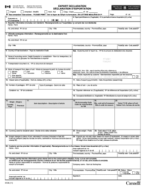 Export Declaration Form B13A