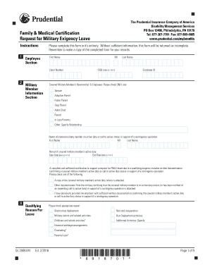 Request for Military Exigency Leave