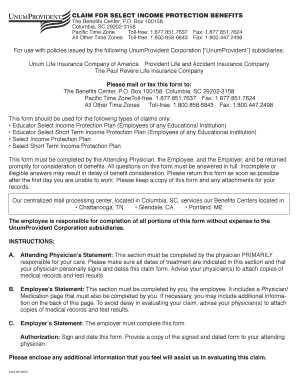 Claim for Select Income Protection Benefits