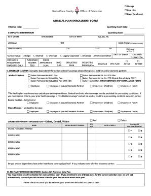 Medical Plan Enrollment Form