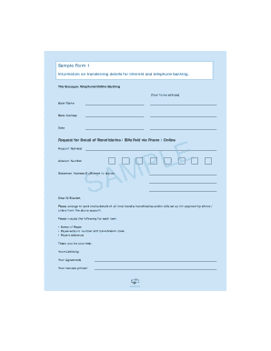 Bank Beneficiary Details Request Form