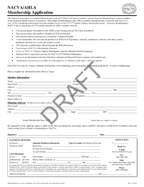 NACVA AHLA Membership Application