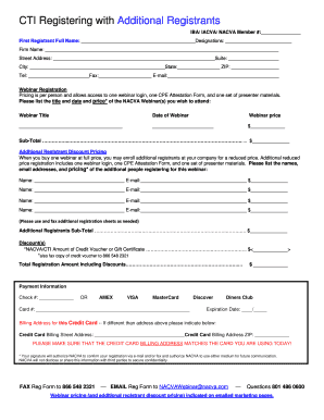 NACVA Webinar Registration Form