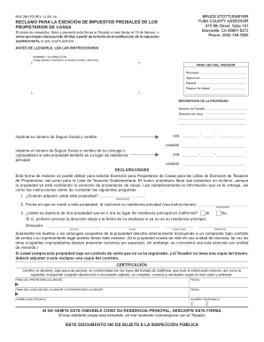RECLAMO PARA LA EXENCIÓN DE IMPUESTOS PREDIALES DE LOS PROPIETARIOS DE CASAS