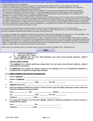 Chubb New Business Application