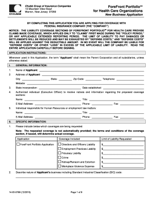 ForeFront PortfolioSM New Business Application