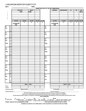 Primetime healthcare resources - LUNCHROOM MONITOR SUBSTITUTE - bullittschools