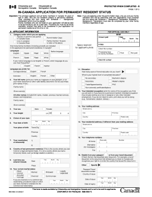 In-Canada Application for Permanent Resident Status