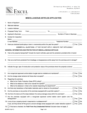 Miscellaneous Articles Application