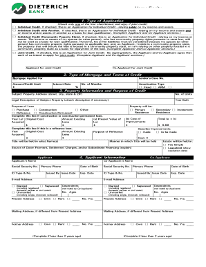 Universal Credit Application for Real Estate