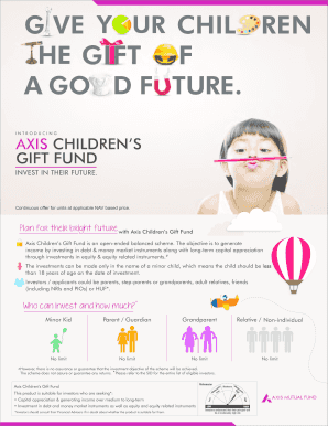 Axis Children's Gift Fund Application Form