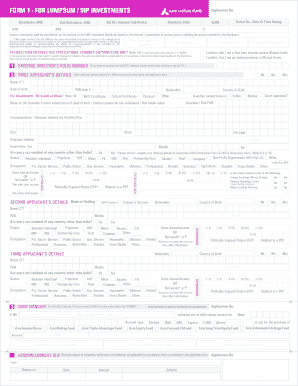 Axis Mutual Fund Application Form