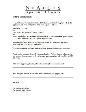 Rental Application Form