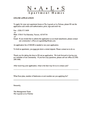 Rental Application Form
