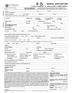 Rental Application Form