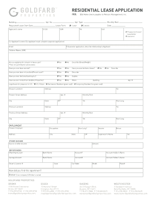 Residential Lease Application