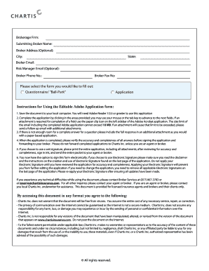 Insurance Broker Application Form