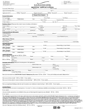 Rental Application Form