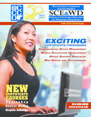 ONTINUING - Wayne County Community College District - wcccd