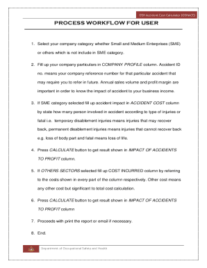 OSH Accident Cost Calculator
