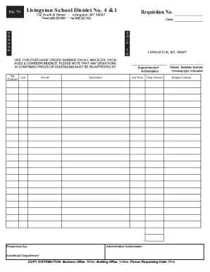 Purchase Order Form