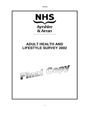 Adult Health and Lifestyle Survey 2002