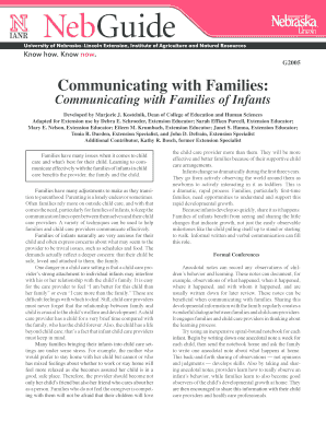 Communicating with Families of Infants Guide