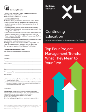 Top Four Project Management Trends Continuing Education