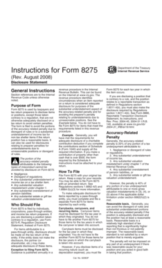 Instructions for Form 8275