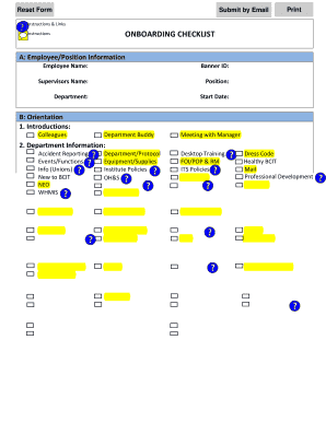 Onboarding Checklist
