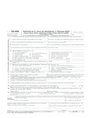 Forma SS-4PR