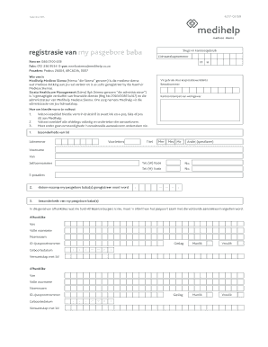 Medihelp Newborn Registration Form