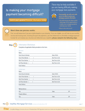 Mortgage Loan Modification Application