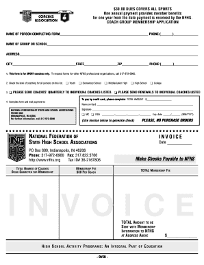 Coach Group Membership Application