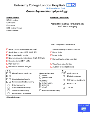 Neurophysiology Patient Referral Form