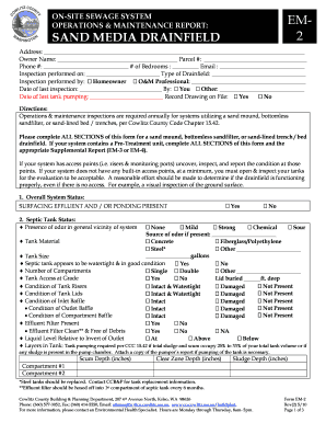 Cowlitz County On-Site Sewage System Operations & Maintenance Report