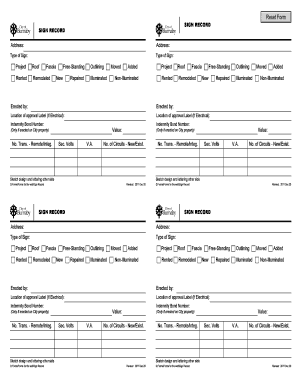 Sign Record Form